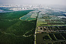 Aerial view of the Mai Po Nature Reserve Centre / &copy;: Martin Harvey
